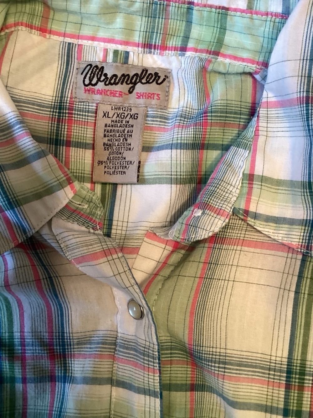 Wrangler Y2K western plaid shirt - Picture 3 of 8